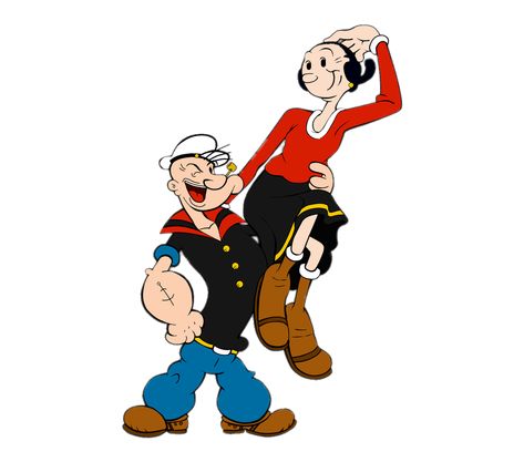 Olive on Popeyes shoulder Popeye Illustration, Olive Oil Cartoon, Olive Oil Popeye, Popeye Cartoon Characters, Olive Cartoon, Ios Stickers, Popeye Cartoon, Popeye And Olive, Chicken Illustration