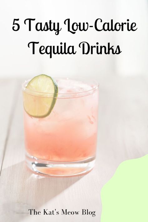 Alcoholic Drinks Low Calorie, Tequila Seltzer Drink, Tequila And Club Soda Drinks, Light Calorie Alcoholic Drinks, Light Mixed Drinks, Drinks Using Tequila, Low Calorie Low Sugar Alcoholic Drinks, Keto Tequila Drinks Easy, Tequila Mixed Drinks Recipes