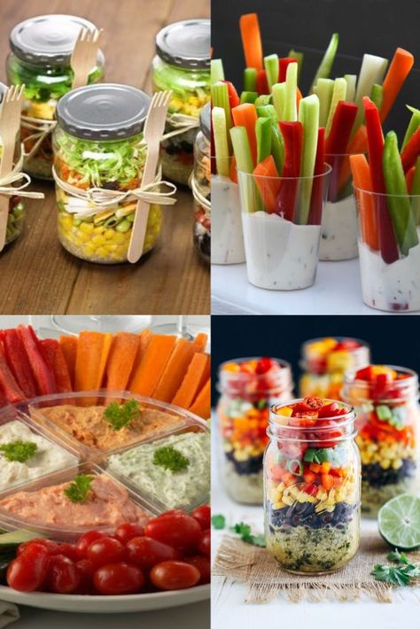 Make Ahead Layered Salad, Prepare Ahead Salads, Salad Small Portion, Individual Salads, Salad, Table Decorations, Make It Yourself