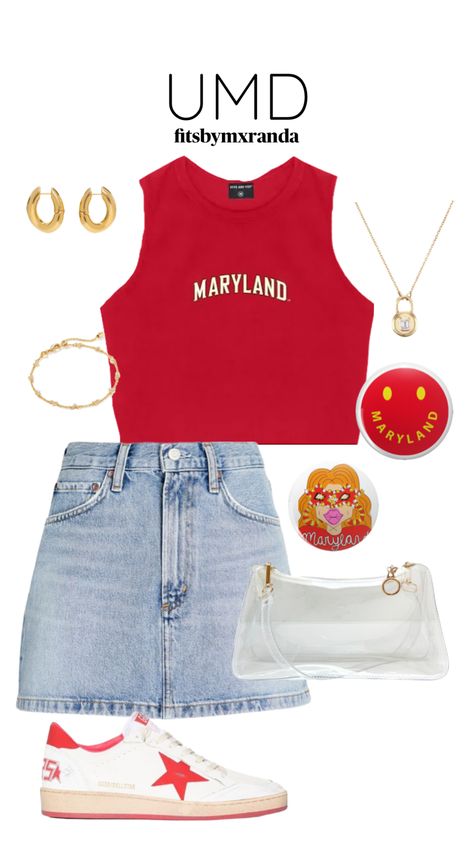 UMD GAMEDAY OOTD #outfitinspo #gamedayfit #gameday #umd College Gameday Outfits, College Gameday, Future Games, Studio Portrait Photography, College Game Days, College Fits, Game Day Outfit, Casual Game, Gameday Outfit