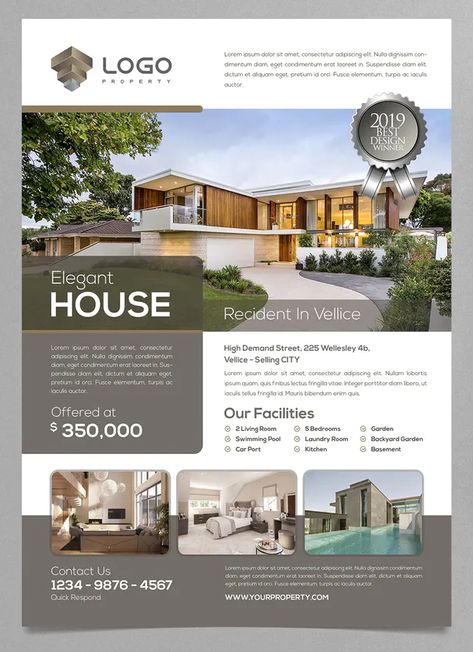 Real Estate Pamphlet Design, Real Estate Signboard, Real Estate Flyer Design Creative, Real Estate Agent Flyer, Estate Flyer Design, Real Estate Flyer Design, Property Ad, Modern Homes For Sale, Real Estate Advertising