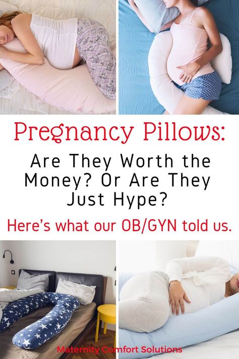 Pregnancy pillows look so comfy, but are they really worth the money? We went an asked our OB/GYN for his thoughts and how his patients felt about them. Not sure what type of maternity pillow is right for you? He explains the different types and their best uses too! #pregnancypillows #thirdtrimester #pregnancysleep Diy Maternity Pillow, Diy Pregnancy Pillow, Pregnancy Pillow Pattern, Pregnant Pillow, Pillow Guide, Pregnant Sleep, Maternity Pillow, First Time Pregnancy, Pregnancy Skincare