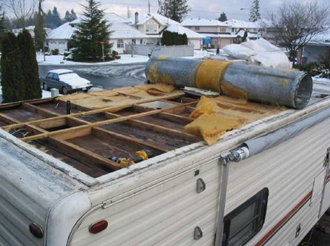 Diy Camper Roof Repair, Camper Water Damage Repair, Rv Water Damage Repair, Camper Roof Repair, Rv Roof Repair, Vintage Trailer Remodel, Vintage Trailers Restoration, Trailer Renovation, Camper Maintenance