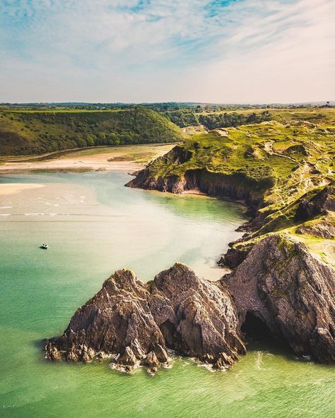 Three Cliffs Bay, Gower, Swansea, Wales British Coastline, Swansea Wales, Swansea, Homework, Wales, Water