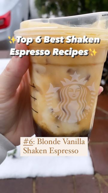 Starbucks Coffee Drinks Iced Shaken Espresso, Starbucks Shaken Espresso Drinks To Try, Shaken Espresso Starbucks Order, Iced Shaken Espresso Starbucks Order, Starbucks Shaken Espresso Order, Coffee Starbucks Order, Coffee Starbucks Drinks, Aesthetic Coffee Cup, Iced Coffee Aesthetic