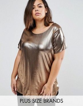 C3PO: Plus size clothing | Plus size fashion for women | ASOS Party Blouses, Plus Size Christmas, Metallic Blouses, Party Blouse, Black Mesh Top, Gold Blouse, Plus Size Brands, Fall Denim, Casual Night Out