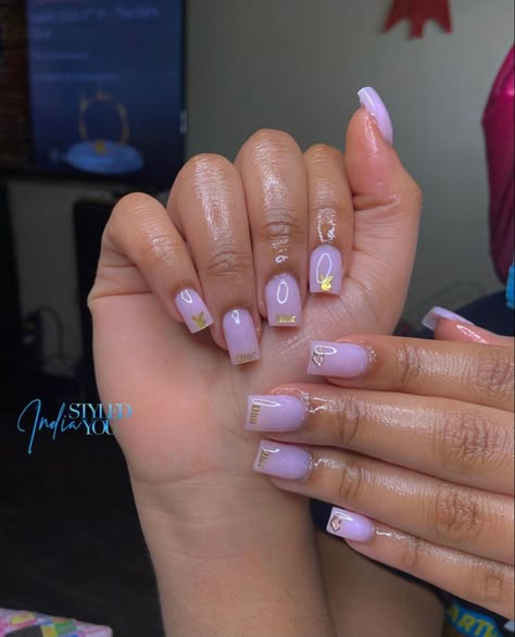 Purple Instagram, Nail Decor, Long Acrylic Nail Designs, Drip Nails, Ombre Acrylic Nails, Work Nails, French Tip Acrylic Nails, Cute Acrylic Nail Designs, Short Square Acrylic Nails