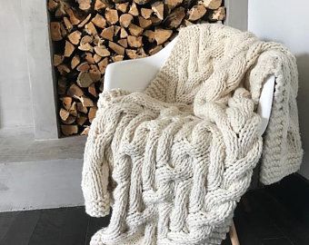 Blanket Knit Pattern, Knitted Throw Patterns, Knit Cables, Cable Blanket, Cables Blanket, Cable Knit Blankets, Knitting Terms, Knitting For Charity, Mountain Valley