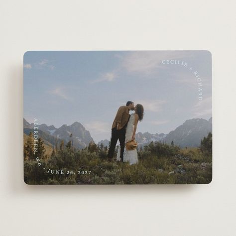 soft morning Save The Date Cards by Leia Matt | Minted Postcard Ideas, Save The Date Postcard, Mint Wedding, Save The Date Postcards, Save The Date Magnets, Date Cards, Wedding Save The Date, The Loop, Wedding Saving