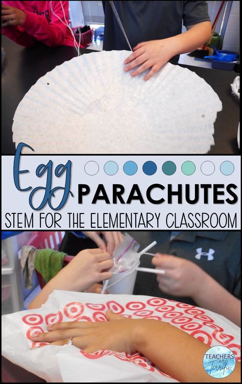 The Egg Parachute Project - Teachers are Terrific Egg Parachute, Egg Drop Project, Agenda Board, Parachute Design, Stem Classes, Engineering Design Process, Stem Kits, Egg Drop, Stem Challenges