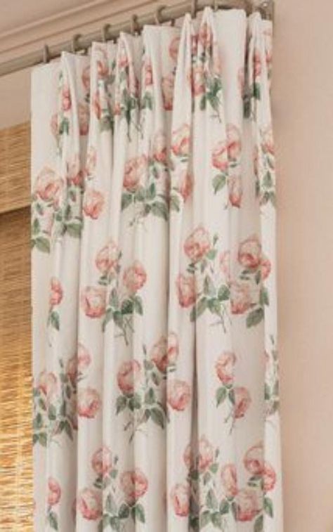 Custom Designer Bowood Drapes: You pick the fabric and style - Lined Cartridge Pleats, Anna French, Chintz Fabric, Curtain Rod Brackets, Love Shack Fancy, Custom Drapes, Custom Window Treatments, Wallpaper Rolls, Designer Drapes