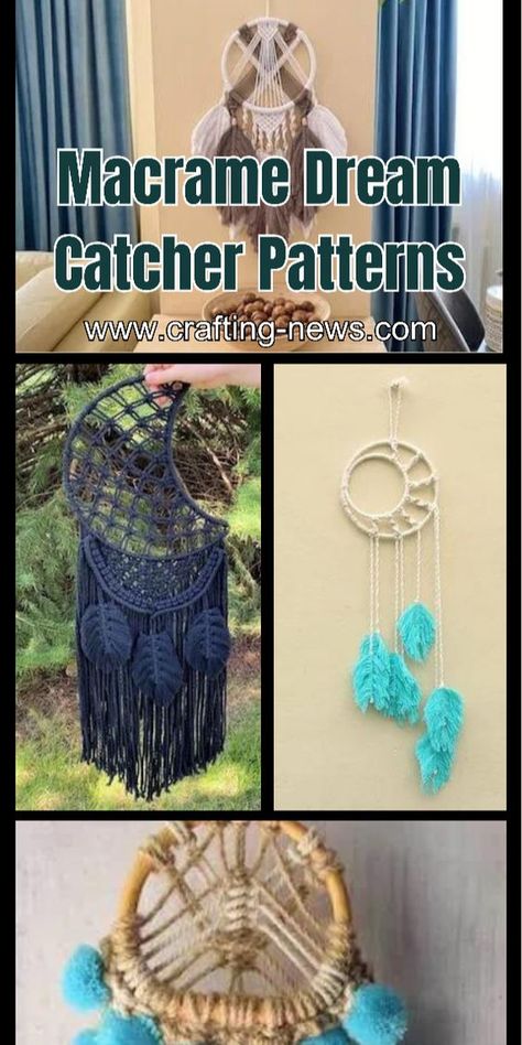 Legend has it that dream catchers can trap bad dreams. While we can’t guarantee you’ll only have pleasant dreams from here on out, creating your own macrame dream catcher is a great project. It’s a beautiful piece of art you can hang in your home, and it’s fun to make, too! Diy Macrame Plant Hanger Pattern, Making Dream Catchers, Pleasant Dreams, Diy Dream Catcher Tutorial, Dream Catcher Tutorial, Dream Catcher Patterns, Dream Catcher Decor, Simple Macrame, Dream Catcher Art