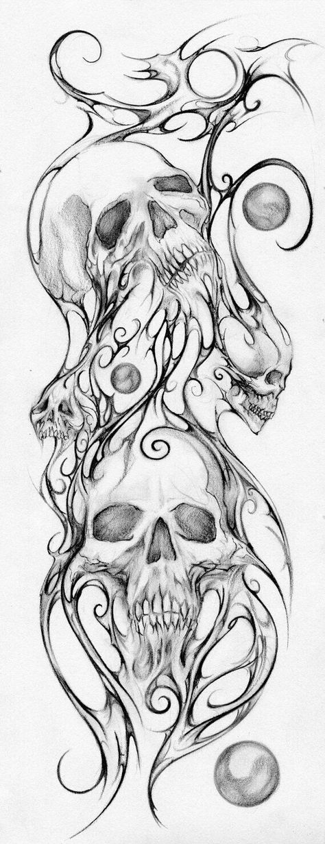 Lewa reka Skull Art Drawing, Neck Tattoos, Skulls Drawing, Skull Tattoo Design, Tattoo Art Drawings, Sister Tattoos, A Skull, Skull Tattoos, Tattoo Design Drawings