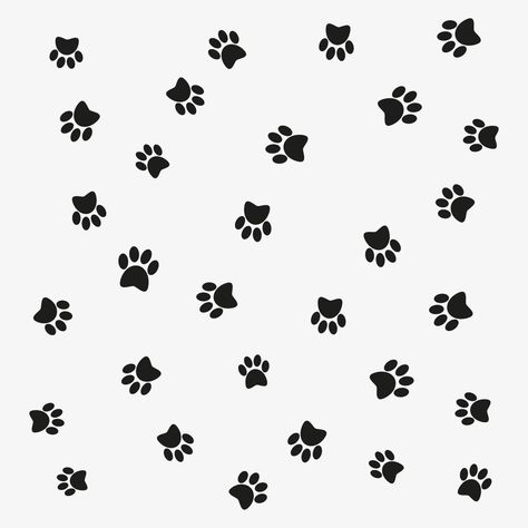 Vector pattern of cat dog footprints. Paw print vector Cat Paw Pattern, Dog Paw Pattern, Dog Leg, Paw Pattern, Cat Paw Print, Print Wallpaper, Cat Paws, Vector Pattern, Paw Patrol