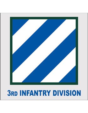 3rd Infantry Division Decal 4.25" x 5.25" Army Time, Love My Son, Tower Of Power, Army Tattoos, Army Patches, Military Pride, Army Infantry, Patriotic Art, Army Day