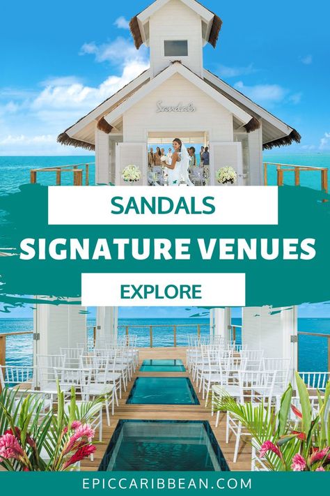 Location is critical when it comes to setting the stage for your big day. Sandals provide the most beautiful, natural backdrops you're likely to come across. So pick an Island, dive into the options, and start your plan...not necessarily in that order. #Travel #TravelQuotes #TravelPhotography #TravelJournal #BeachHoneymoon #HoneymooninHawaii #HoneymoonDestinationIdeas #Romantic Honeymoon #Explore #Jamaica #CaribbeanIslands Sandals Jamaica Wedding, Jamaica Wedding Venues, Sandals Jamaica, Sandals Montego Bay, Jamaica Wedding, Honeymoon Destination Ideas, Sandals Resorts, Beach Honeymoon, Exotic Holiday