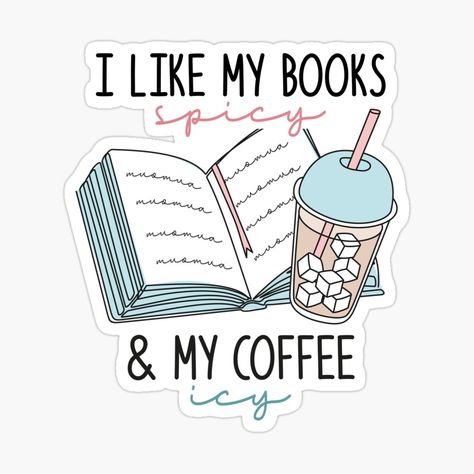 Kindle Book Stickers, I Like My Books Spicy And My Coffee Icy, Book Sticker Ideas, Spicy Book Stickers, Kindle Aesthetic Case Sticker, Kindle Stickers Printable, Books Stickers Aesthetic, Book Stickers Aesthetic, Book Stickers Printable