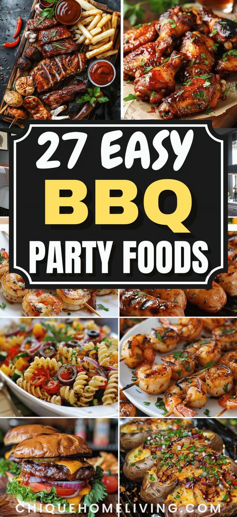 Fun Party Foods For Adults, Lounge Food Menu Ideas, American Barbecue Party, Outdoor Bbq Food Ideas, Easy Backyard Party Food, Pool Party Bbq Food Ideas, Small Bbq Party Ideas, Weekend Bbq Ideas, Big Bbq Party Food