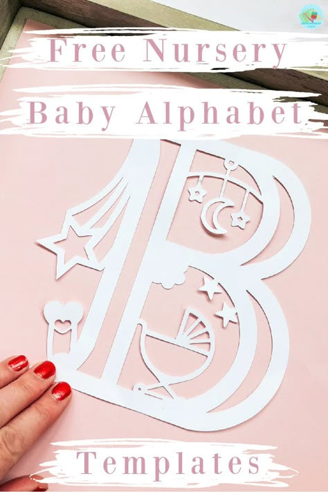 Cricut Baby Alphabet And Numbers ( Free Download) Extraordinary Chaos Cricut Projects Nursery, Baby Shower Cricut Ideas, Cricut Baby Shower Gifts, Free Cricut Downloads, Cricut Nursery, Cricut Baby Shower, Christmas Fonts Alphabet, Vinyle Cricut, Christmas Fonts Free