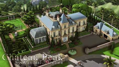 Sims 3 Mansion, Sims 4 Inspiration, Sims 4 Lots, Sims 4 House Building, Sims 4 House Plans, Sims Inspiration, Dark Souls Art, Sims 4 House Design, Casas The Sims 4