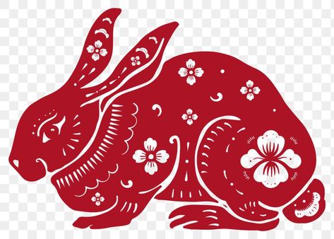 Chinese Zodiac Signs Rabbit, Cny Illustration, Chinese New Year Rabbit, Rabbit Image, Chinese New Year Images, Chinese Rabbit, Lunar New Year 2023, 2023 Rabbit, Rabbit Images