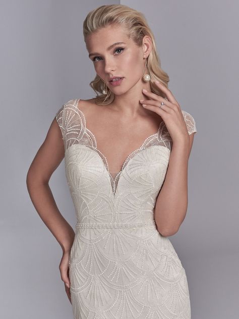 Sottero and Midgley Wedding Dress Ramira 8SS523 Alt1 Wedding Dress Outlet, Sheath Bridal Gown, Vintage Inspired Wedding Gown, Sottero And Midgley Wedding Dresses, Making A Wedding Dress, Sottero Midgley, Sottero And Midgley, Royal Wedding Dress, Sheath Wedding