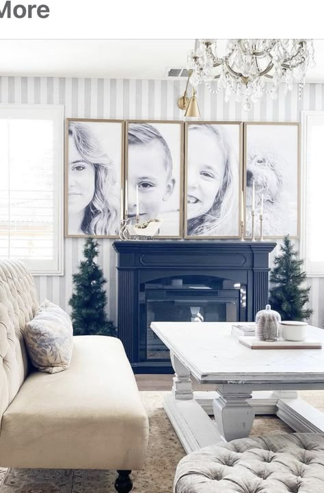 Picture Wall Living Room, Photowall Ideas, Living Room Wall Decor Ideas, Room Wall Decor Ideas, Family Photo Wall, Photo Wall Decor, Wall Art Bedroom, Wall Decor Ideas, Living Room Wall Decor