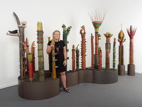 Vicki Grant, Carved Wooden Birds, Clay Wall Art, Garden Pottery, Ceramic Wall Art, Ceramic Techniques, Artist Biography, Sticks And Stones, Solo Exhibition