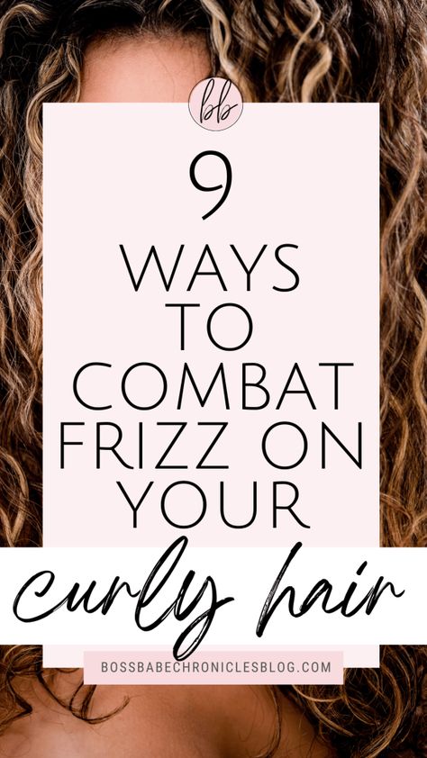 Are you tired of dealing with frizzy curly hair? Luckily, there are several tips and tricks you can use to make your curly hair less frizzy. Here are nine. Frizzy Curly Hair Remedies, Frizzy Roots Natural Hair, Wazy Hair, How To Style Thick Curly Frizzy Hair, Less Frizzy Hair Tips, Manage Frizzy Hair, How To Avoid Frizzy Hair Curls, Frizz Free Curly Hair, Managing Curly Frizzy Hair