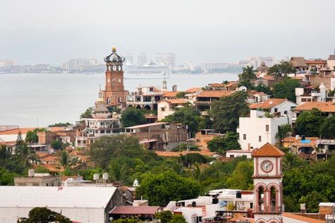 The Mexican federal government confirms that it will continue receiving cruise ships, with passengers undergoing individual health checks and “fumigation” before disembarking. Spring Breakers, Puerto Vallarta Mexico, Thatched Roof, Federal Government, Cruise Ships, Private Patio, Vacation Destinations, Cruise Ship, Ocean View