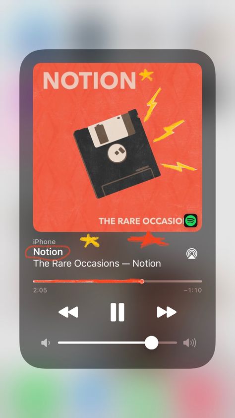 Notion Spotify, Spotify Iphone, The Rare Occasions, Rare Occasions, Journal Diy, Bullet Journal Diy, Cd, Bullet Journal, Paint