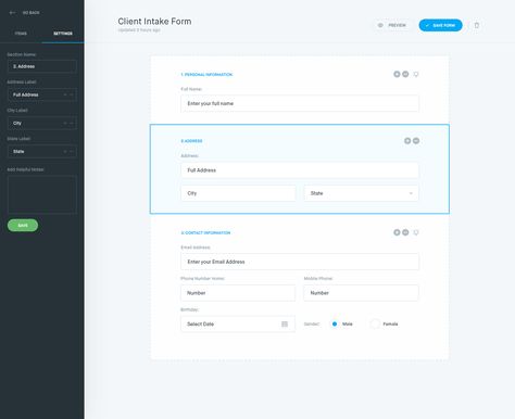 Form builder Form Design Web, Web Application Ui, Ui Forms, Dribbble Design, Ui Design Dashboard, Landing Page Inspiration, Job Application Form, Ui Patterns, Web Forms