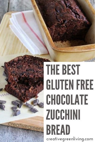 Get the recipe for the best chocolate gluten free zucchini bread! This chocolate zucchini bread recipe uses lots of zucchini and is easy to make. This healthy chocolate zucchini bread uses a 1:1 GF flour blend like Bobs Red Mill or Namaste. The chocolate chunks make it even better! #creativegreenliving #creativegreenkitchen #glutenfree #chocolatezucchinibread Gluten Free Chocolate Zucchini Bread, Moist Zucchini Bread, Gluten Free Zucchini Bread, Gf Sweets, Zucchini Bread Recipe, Chocolate Zucchini Bread, Food Keto, Zucchini Bread Recipes, Chocolate Zucchini