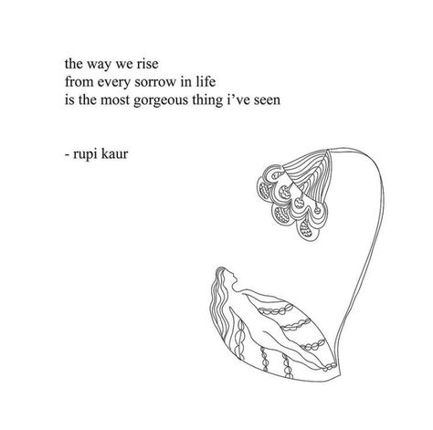 Rupi Kaur Milk And Honey, Milk And Honey Book, Rupi Kaur Quotes, Body Positivity Art, Silence Quotes, Rupi Kaur, Writing Therapy, Books For Self Improvement, Note To Self Quotes