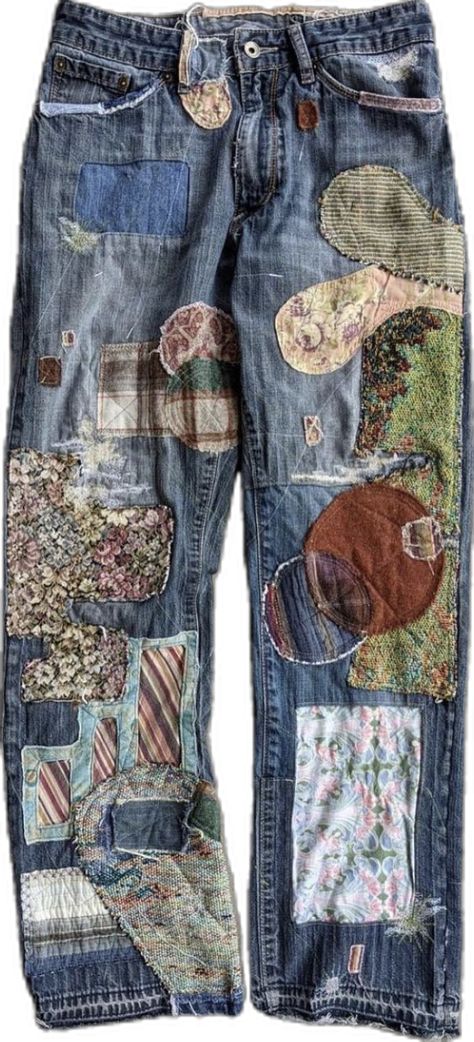 Mending Clothes, Upcycle Clothes Diy, Estilo Hippie, Diy Clothes Design, Concept Clothing, Embroidered Jeans, Dream Clothes, Handmade Clothes, Upcycle Clothes