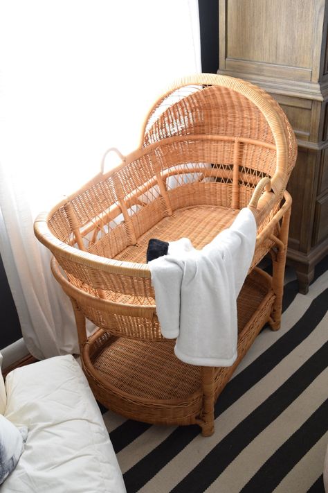 baby bassinet favorites Wicker Bassinet Makeover, Bassinet Ideas, Baby Nesting, Wood Bassinet, Modern Bassinet, Hanging Bassinet, Basket Bassinet, Newborn Bassinet, Wicker Bassinet