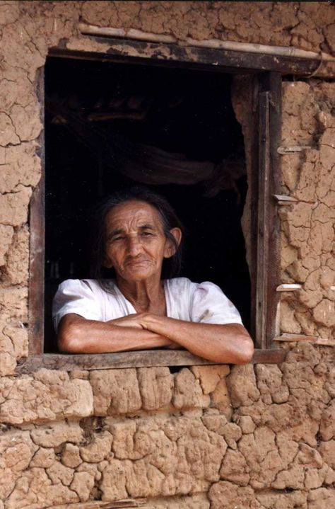 Old woman in window Attic Window, How To Lean Out, Past Papers, Rock Of Ages, Old Woman, Old People, Reference Photos, Men Looks, The Window