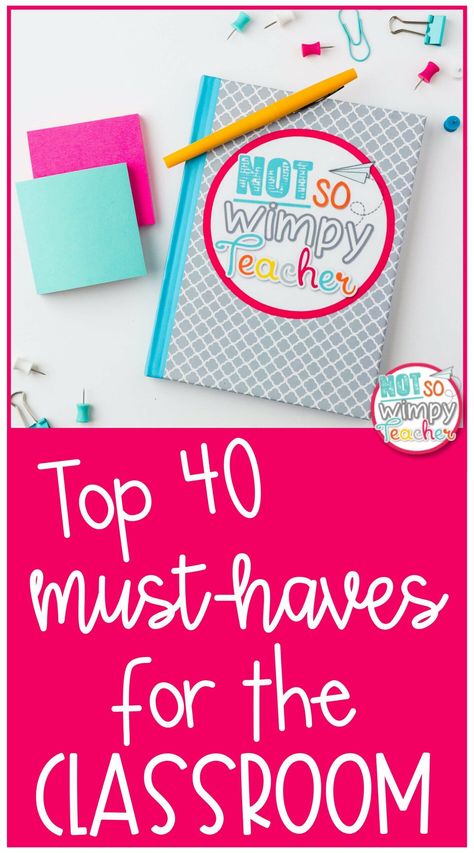 Top 40 Must-Haves For the Classroom for the best school year ever!- Not So Wimpy Teacher Not So Wimpy Teacher, Casey Kasem, Teacher Wish List, Fortieth Birthday, Mindset Activities, Growth Mindset Activities, All About Me Activities, Flair Pens, About Me Activities