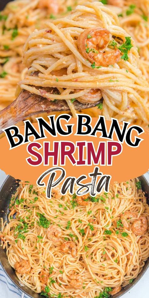 Bang Bang Shrimp Pasta Princess Recipes, Bang Bang Shrimp Pasta, Shrimp Spaghetti, Recipes Shrimp, Princess Pinky Girl, Bang Bang Shrimp, Pinky Girl, Spaghetti Dinner, Low Cholesterol Recipes