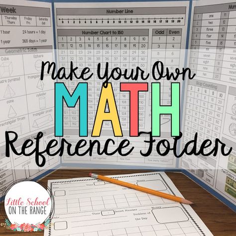 Make your own math reference folder! Folder Design Ideas, Folder Design Ideas School, Math Interventionist, Privacy Folders, Math Folders, Math Tools, Go Math, Math Learning, Folder Design