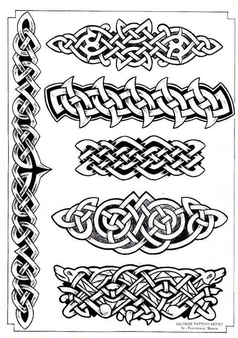 Viking Knotwork Tattoo Sleeve, Carving Patterns Free Printable, Fae Masquerade, Norse Patterns, Celtic Sleeve Tattoos, Celtic Symbols And Meanings, Viking Tattoos For Men, Viking Knotwork, Carving Tutorial