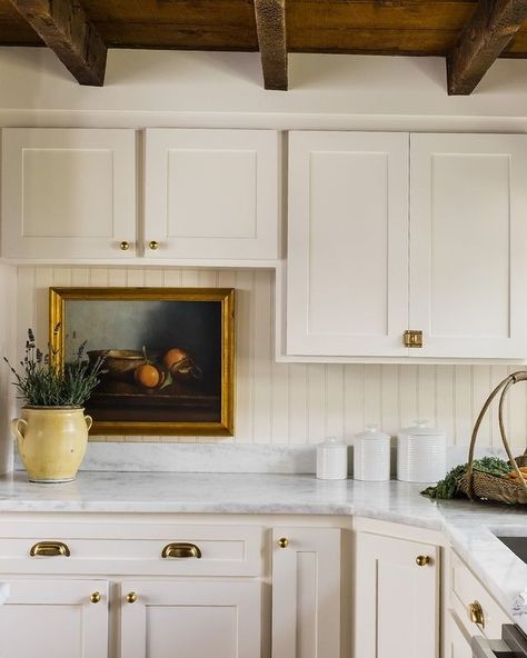 All Posts • Instagram Paneled Kitchen, Cottage Kitchen Backsplash, Oliver James, Scandinavian Cottage, Ohio House, Signature Styles, Beach Kitchens, Nancy Meyers, Concrete Kitchen