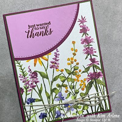 Dainty Flowers Thank You Card Stampin Up Around The Bend, Su Dainty Flowers, Dainty Delight, Thank U Cards, Scrappy Cards, Stampin Up 2023, Around The Bend, Dainty Flowers, Dsp Cards