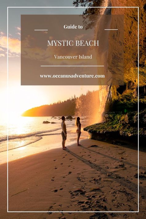 Guide about Mystic Beach on Vancouver Island Beach Waterfall, Elephant Seals, Elephant Seal, We Were There, Plan A Trip, British Columbia Canada, Vancouver Island, Hidden Gem, Paddle Boarding