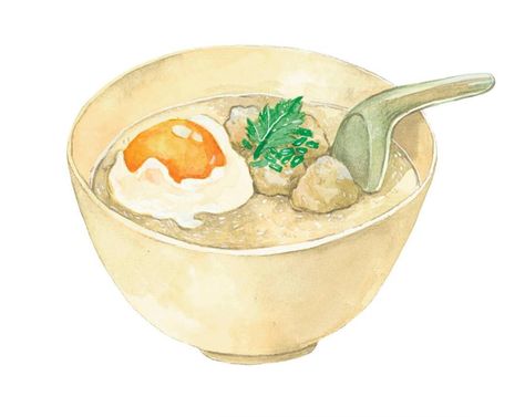 See this Instagram photo by @lukmai49 • 540 likes Drink Illustration, Rice Porridge, Illustration Food, Food Illustration, Feb 13, Science Art, Food Illustrations, Watercolor Illustration, Food Art