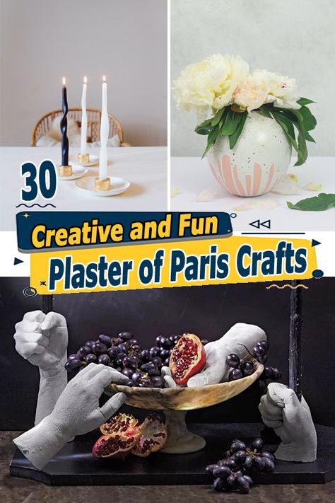 Take inspiration from these creative Plaster of Paris Crafts ideas and create one-of-a-kind masterpieces today! Plaster Of Paris Art Projects, Plaster Christmas Decorations, Diy With Plaster Of Paris, Plaster Of Paris Crafts Ideas Diy, Plaster Molds Diy, Plaster Crafts Ideas, Plaster Of Paris Projects, Plaster Of Paris Crafts Molds, Diy Plaster Of Paris Projects