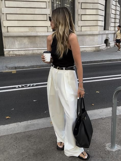 Euro Summer, Work Outfits, Summer Style, Warm Weather, Work Outfit, Spring Outfits, White Jeans, Trendy Fashion, Lookbook