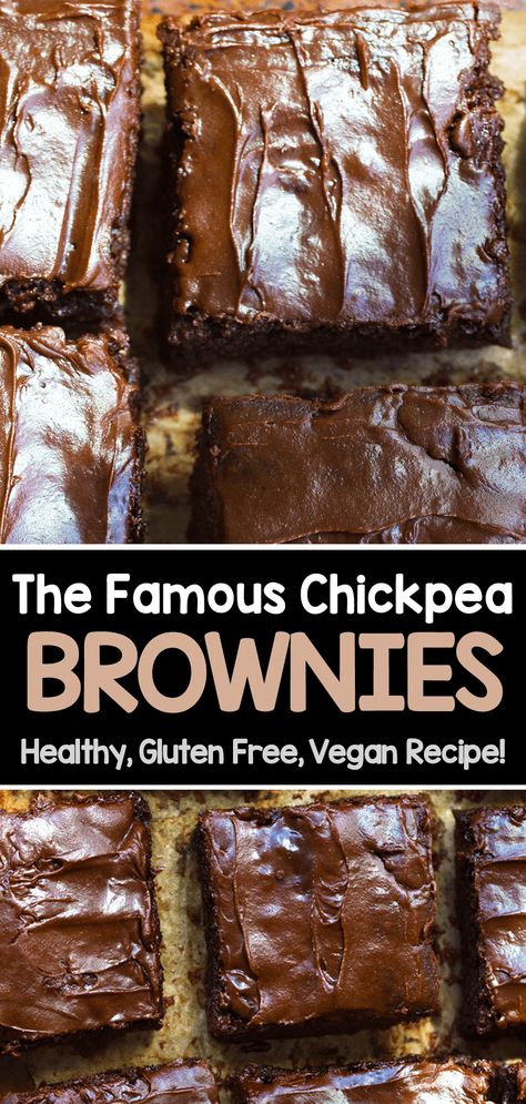 Chickpea Brownies, Brownies Healthy, Chocolate Covered Katie, Brownie Recipes Healthy, Sweet Potato Brownies, Plant Based Desserts, Think Food, Healthy Sweets Recipes, Healthy Gluten Free