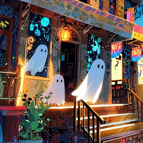 Friendly Ghost, Halloween Magic, Cozy Corner, Coffee Shop, Coffee, Halloween