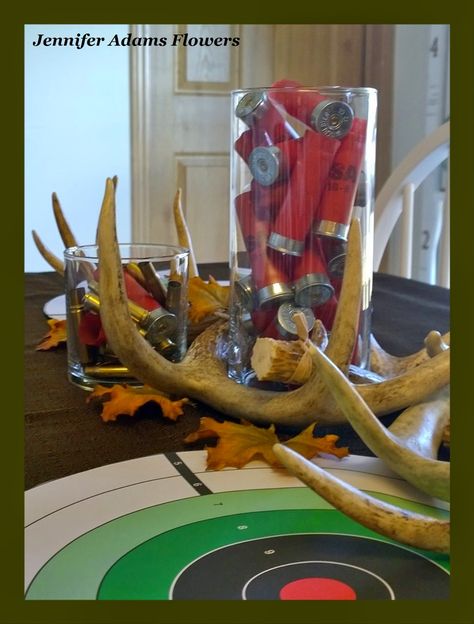 Mens Hunting Birthday Party, Hunting Party Ideas For Men, Hunting Birthday Party Favors, The Big One Hunting First Birthday, Wild Game Dinner Decorations, Hunting Party Ideas, Hunting Birthday Party Ideas, Deer Hunting Birthday Party, Hunting Themed Birthday Party